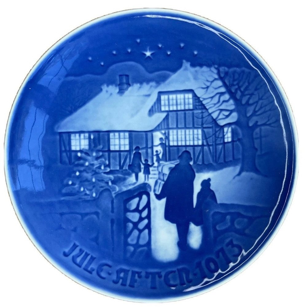 Bing & Grondahl 1973 Christmas Plate Country Christmas
